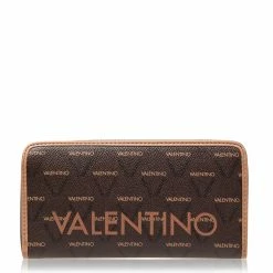 Valentino Bags Logo Large Zip Around Purse