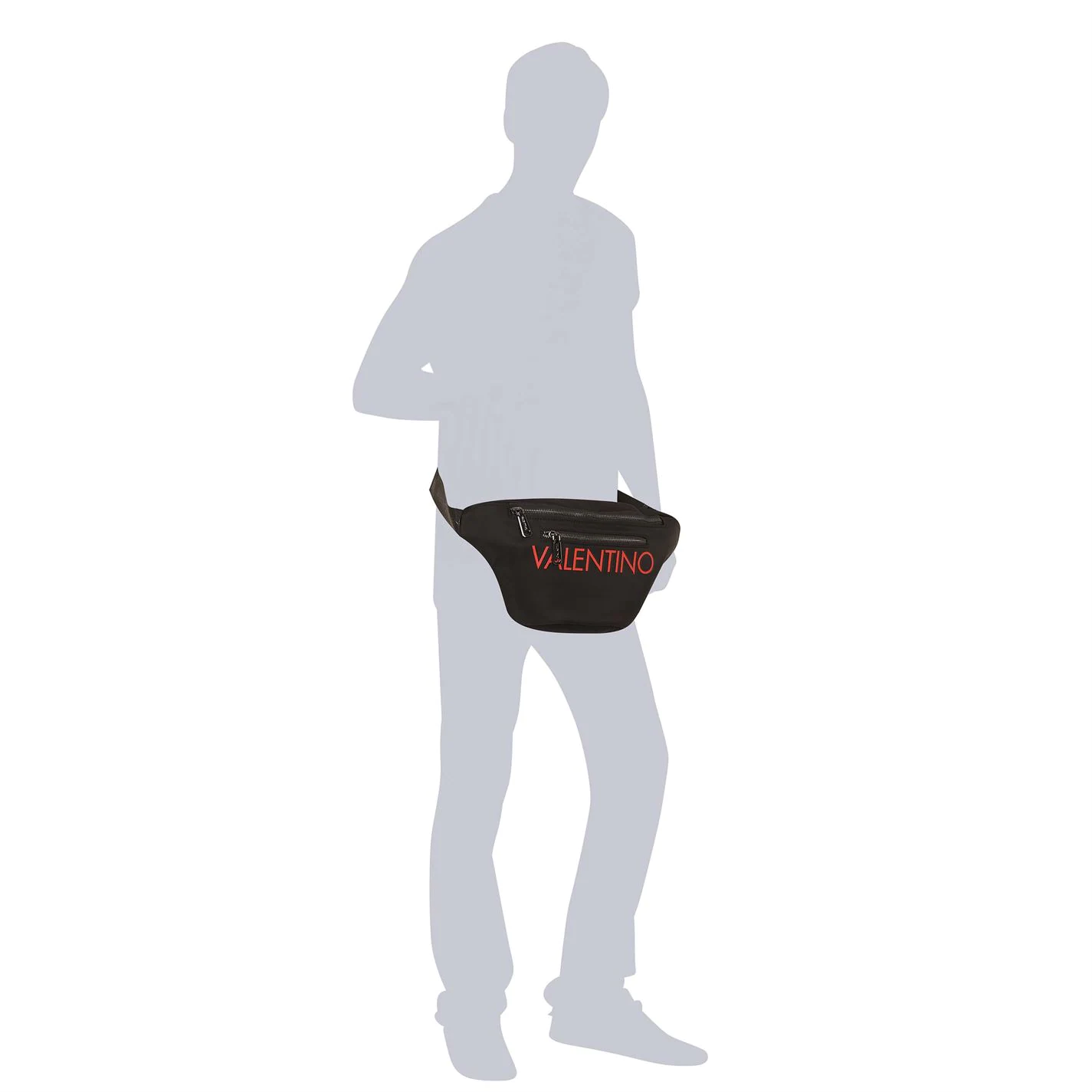 Valentino Bags Mario Valentino Ash Logo Bum Bag Mens 3 Valentino Bags Mario Valentino Ash Logo Bum Bag Mens - Image 3