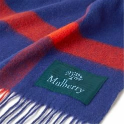 MULBERRY Large Check Lambswool Scarf -Valentino Bags store online 90225918 xxl a2